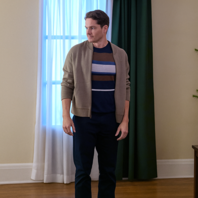 Men Paul Campbell Bomber Jacket
