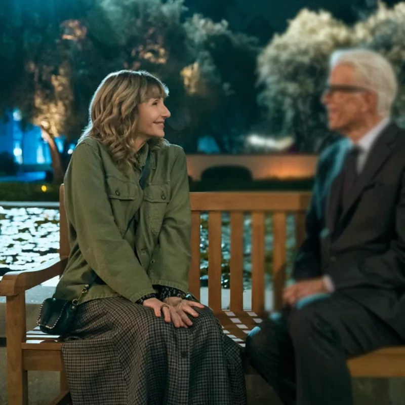 Mona Margadoff A Man On The Inside S02 Mary Steenburgen Green Jacket