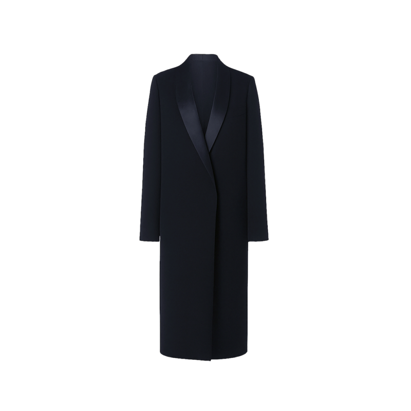 NYC 2025 Elle Fanning Black Long Coat