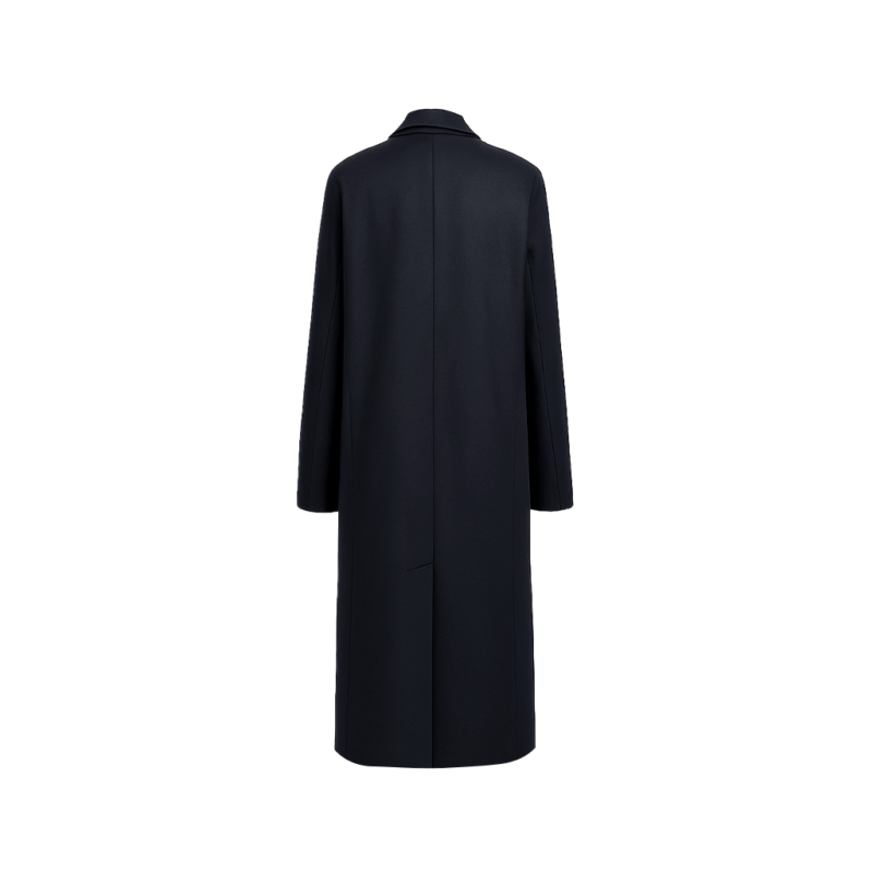 NYC Elle Fanning Black Long Coat
