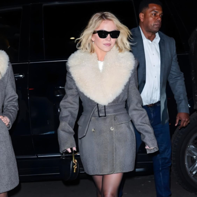 NYC Sydney Sweeney Grey Coat