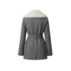 NYC Sydney Sweeney Grey Coat back