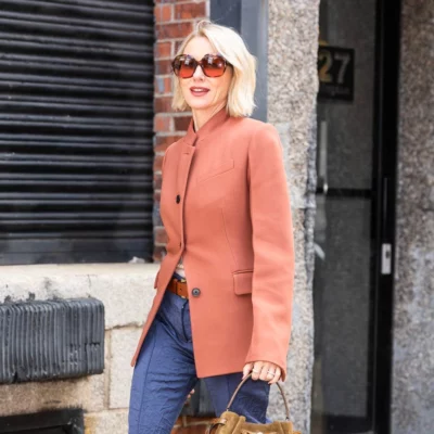 Naomi Watts NYC 2025 Orange Blazer