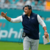 New England Patriots 2025 Mike Vrabel Blue Vest