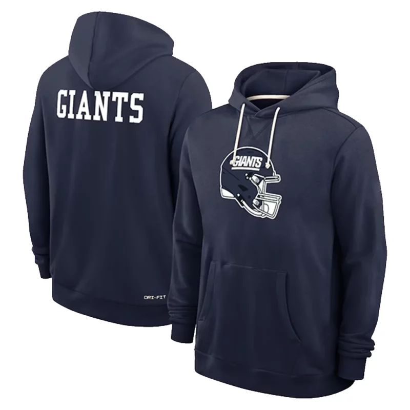 New York Giants Sideline 2025 Brian Daboll Blue Hoodie