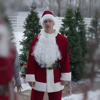 Parker Young Christmas On Duty 2025 Velvet Coat