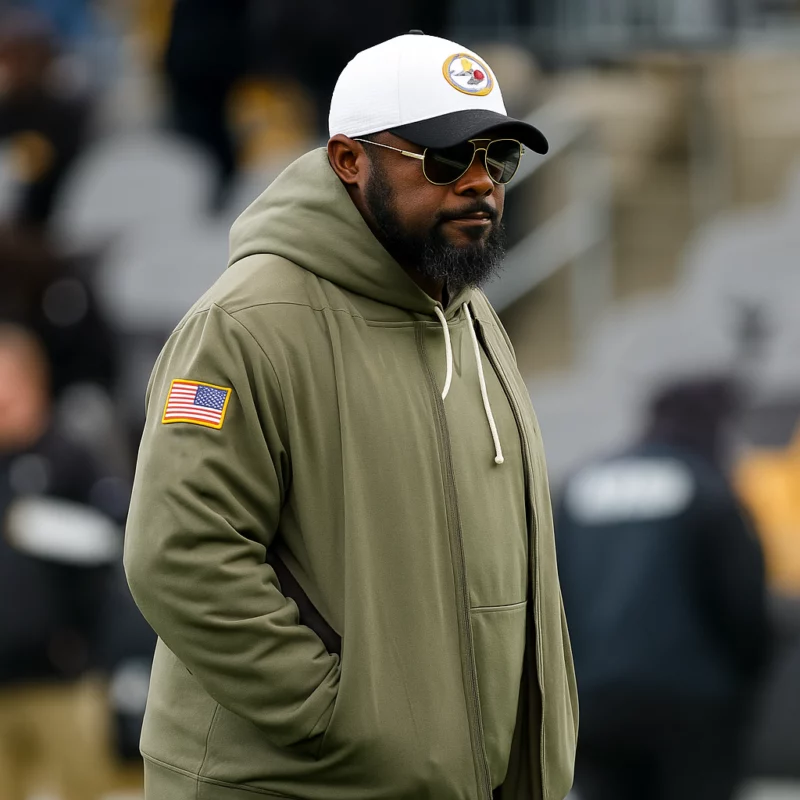 Pittsburgh Steelers Salute to Service 2025 Mike Tomlin green Jacket