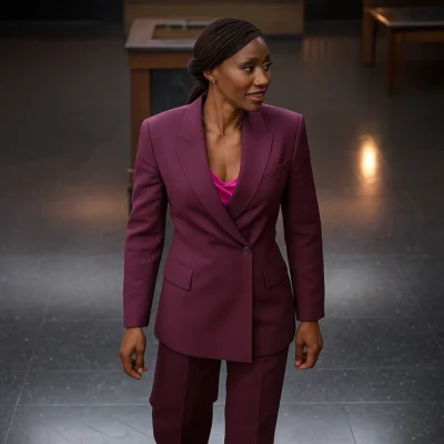 Reasonable Doubt S03 Emayatzy Corinealdi Purple Blazer