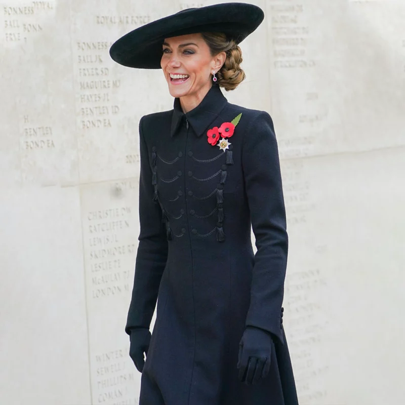 Remembrance Day 2025 Princess Of Wales Kate Middleton Black Coat