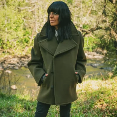 The Celebrity Traitors Claudia Winkleman Green Coat