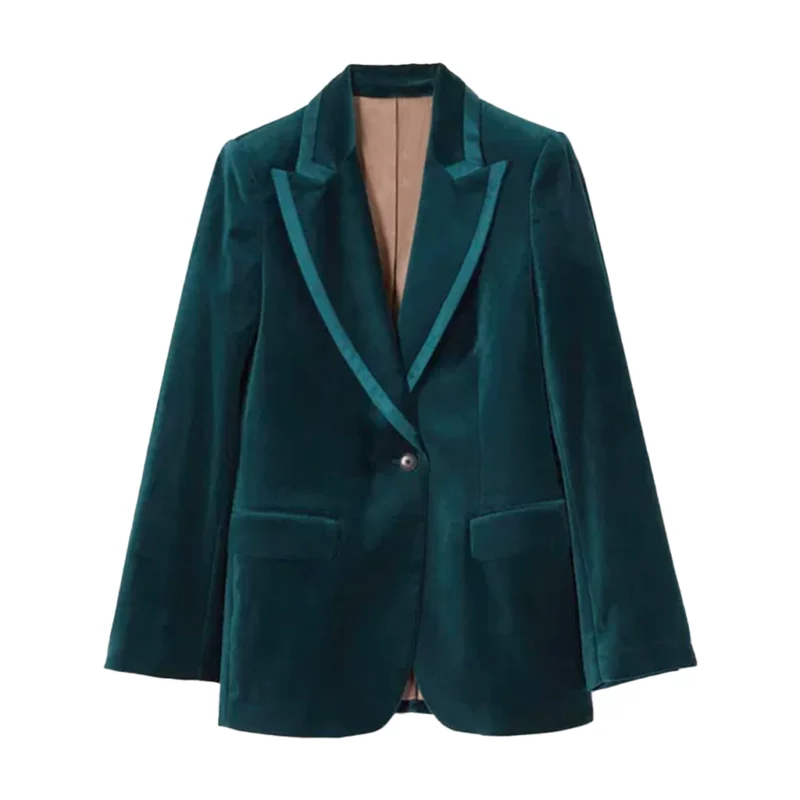 The Celebrity Traitors S01 Claudia Winkleman Blue Blazer