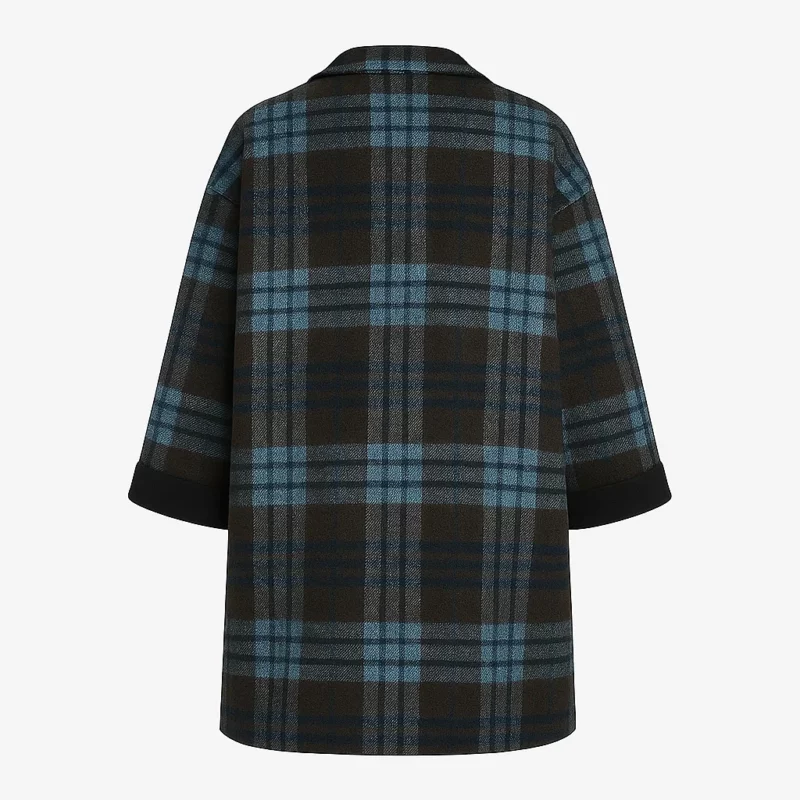 The Celebrity Traitors S01 Kate Garraway Plaid Coat