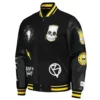 The Simpsons Black Varsity Jacket
