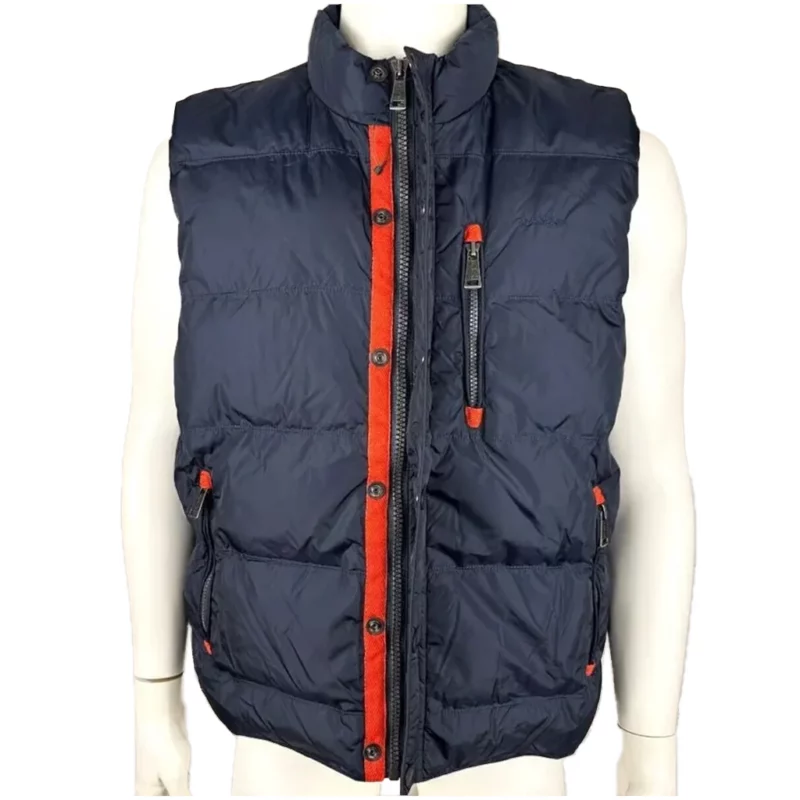 The Today Show S74 Tom Costello Blue Puffer Vest