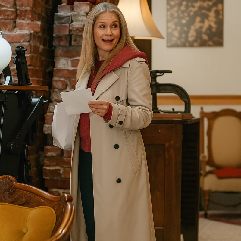 Timeless Tidings Of Joy Candace Cameron Bure White Coat