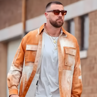 Travis Kelce Chiefs 2025 Orange Jacket