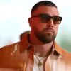Travis Kelce Chiefs 25 Orange Jacket