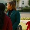 Unexpected Christmas Reagan Gomez green Coat