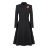 Wales Kate Middleton Black Coat