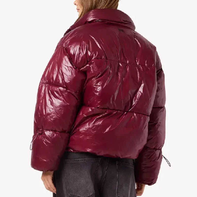 2Cherry Daddy Issues S02 Taj Atwal Maroon Puffer Jacket