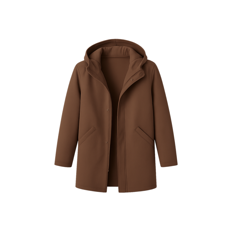 Jesse Hudson and Rex S08 Justin Kelly Brown Hooded Jacket