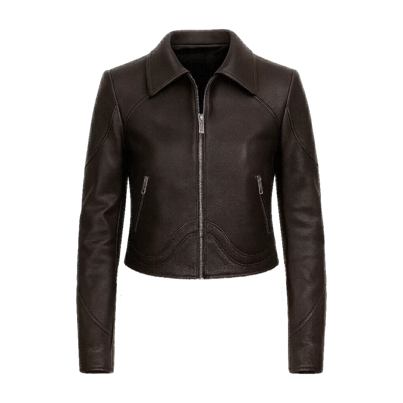 2Jessica Morgan The Family Plan 2 Michelle Monaghan Black Leather