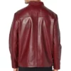 A Grand Ole Opry Christmas Maroon Leather Jacket