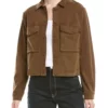 Abby Elliott All Her Fault S01 Lia Irvine Cropped Brown Jacket