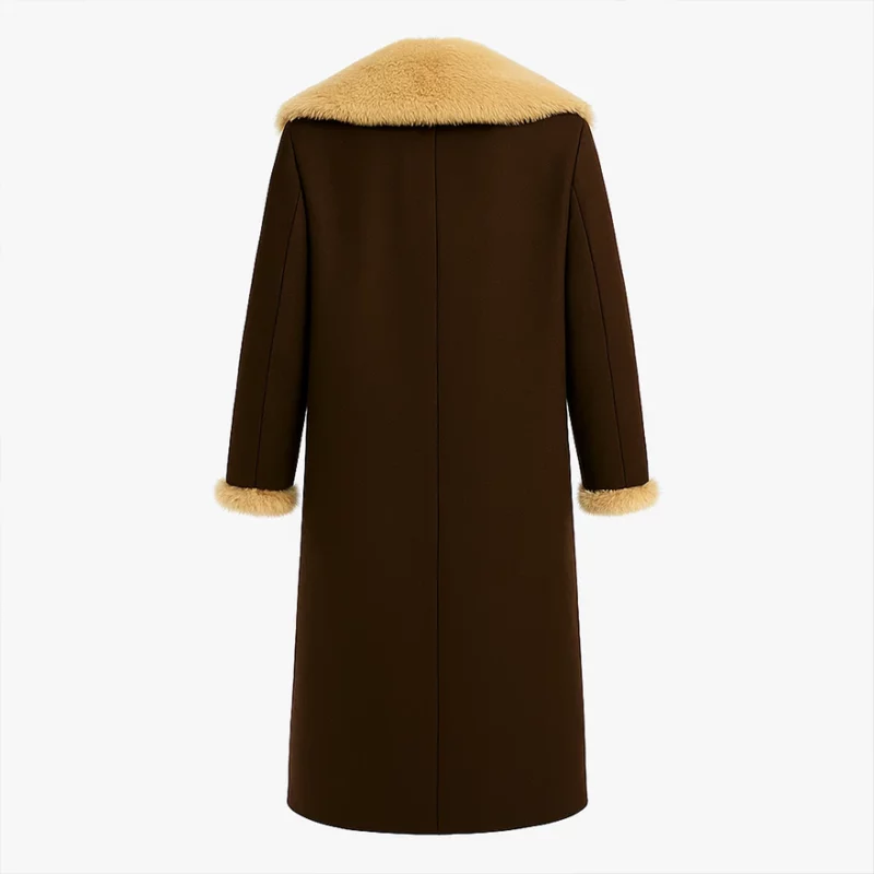 Aimee Lou Wood Daddy Issues S02 Gemma Vintage Brown Long Coat