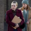 All Her Fault Jenny Kaminski Burgundy Coat