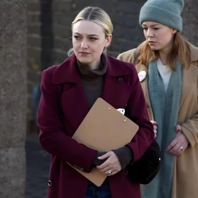 All Her Fault Jenny Kaminski Burgundy Coat