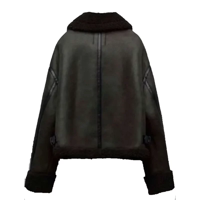 All Her Fault S01 Abby Elliott Shearling Leather Jacket