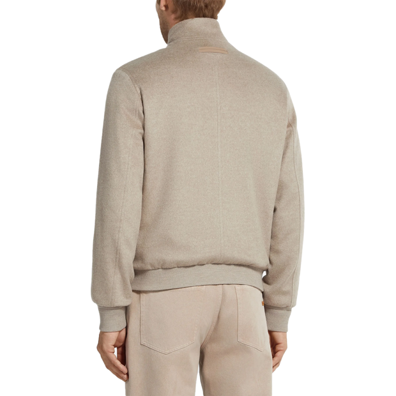 BAFTA Screening Beige Bomber Jacket