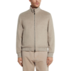BAFTA Screening Hugh Jackman Beige Bomber Jacket