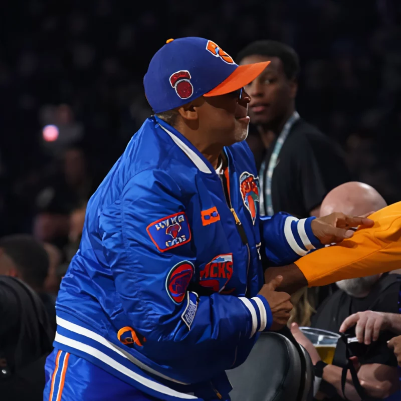 Basketball Cup 2025 Knicks Spike Lee Bomber Jacket