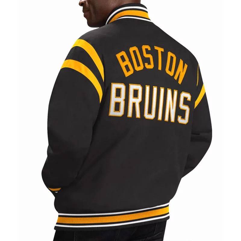 Boston Bruins Tailback Black Bomber Jacket