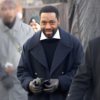 Bridget Jones Leicester Square Chiwetel Ejiofor Coat