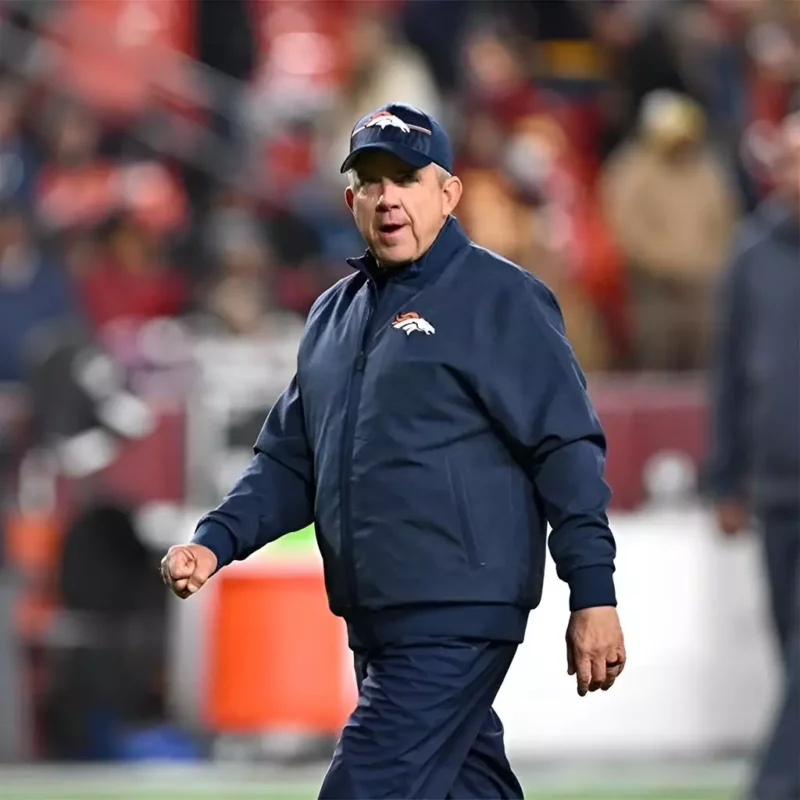 Broncos Sideline 2025 Sean Payton Blue Bomber Jacket