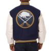 Buffalo Sabres Team Two Tone Varsity Jacket