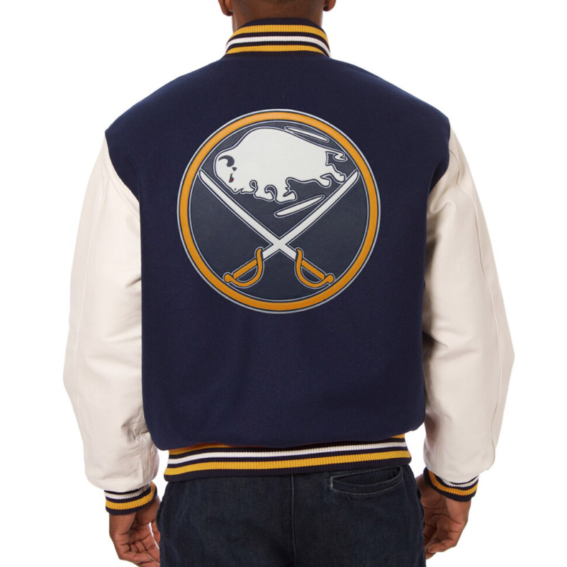 Buffalo Sabres Team Two Tone Varsity Jacket