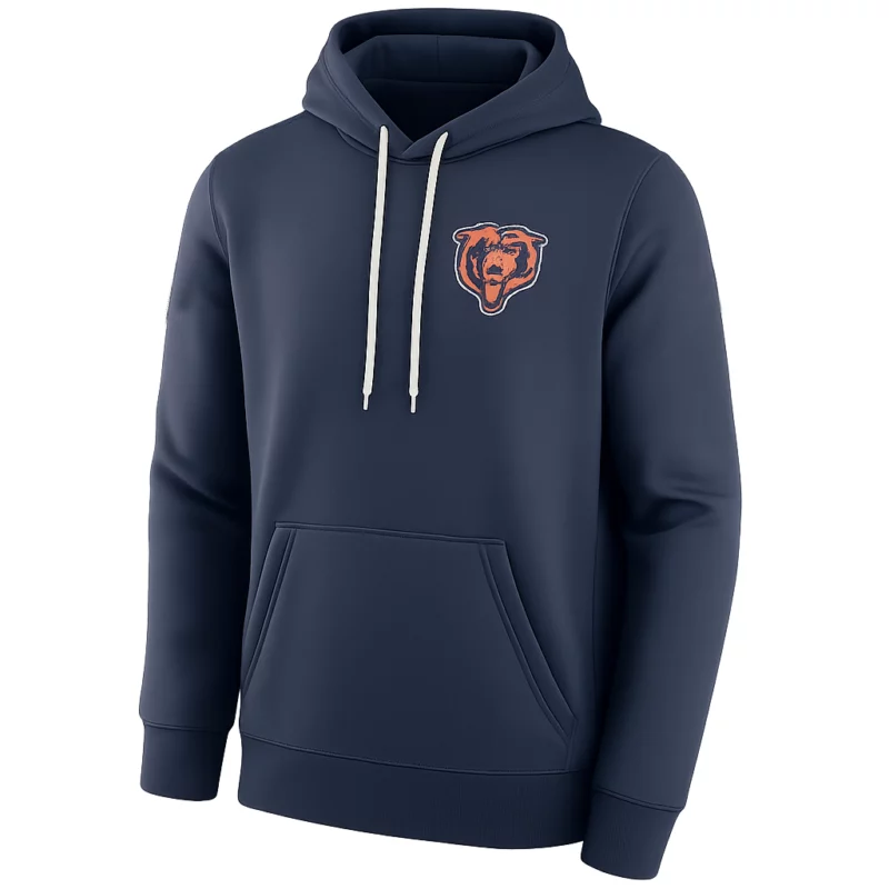 Chicago Bears Sideline 2025 Coach Ben Johnson Blue Hoodie