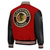 Chicago Blackhawks 2025 Winter Classic Red And Black Varsity Jacket