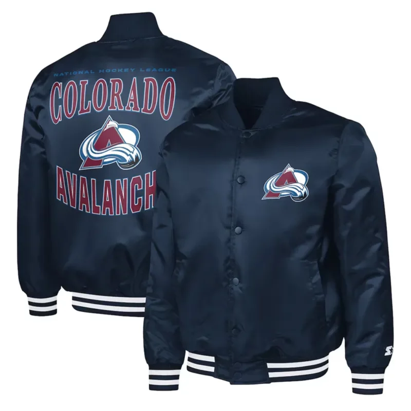 Colorado Avalanche Blue Bomber Jacket