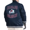 Colorado Avalanche Bold Logo Blue Bomber Jacket