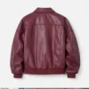 Daddy Issues Aimee Lou Wood Gemma Maroon Jacket