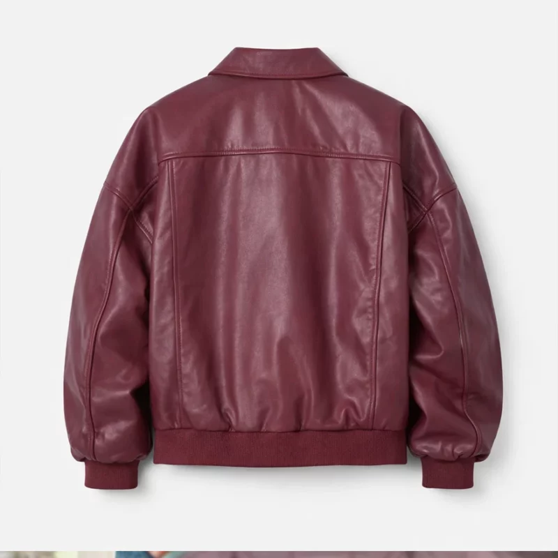 Daddy Issues Aimee Lou Wood Gemma Maroon Jacket