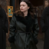 Daddy Issues S02 Aimee Lou Wood Black Coat
