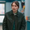 Daddy Issues S02 Aimee Lou Wood Black Jacket