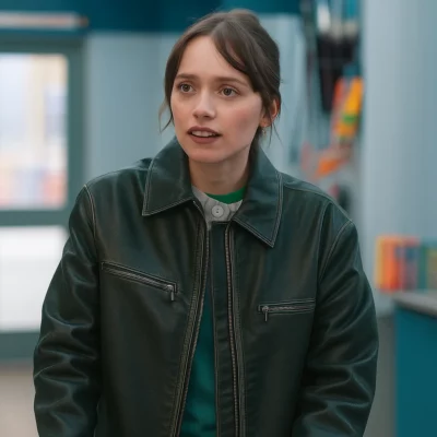 Daddy Issues S02 Aimee Lou Wood Black Jacket