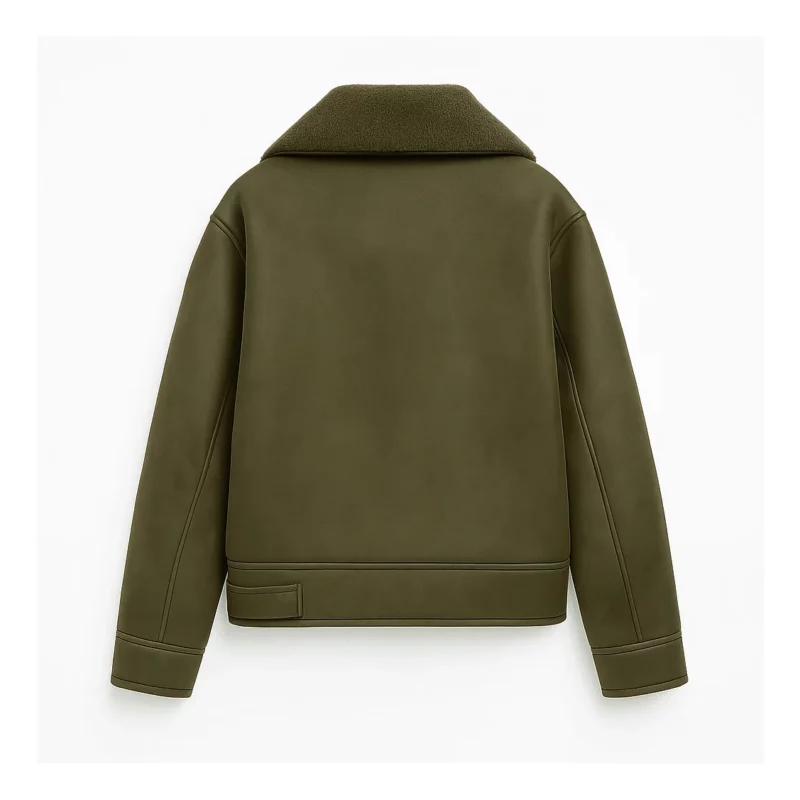 Daddy Issues S02 Aimee Lou Wood Green Leather Jacket